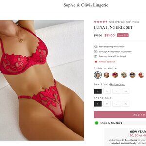 FREE ship! BRAND NEW LINGERIE